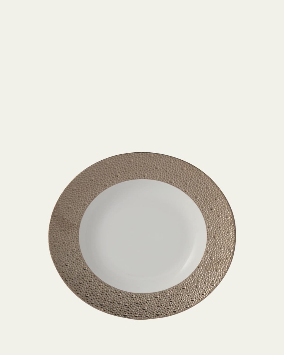 Ecume Platinum Rim Soup Plate, 9"